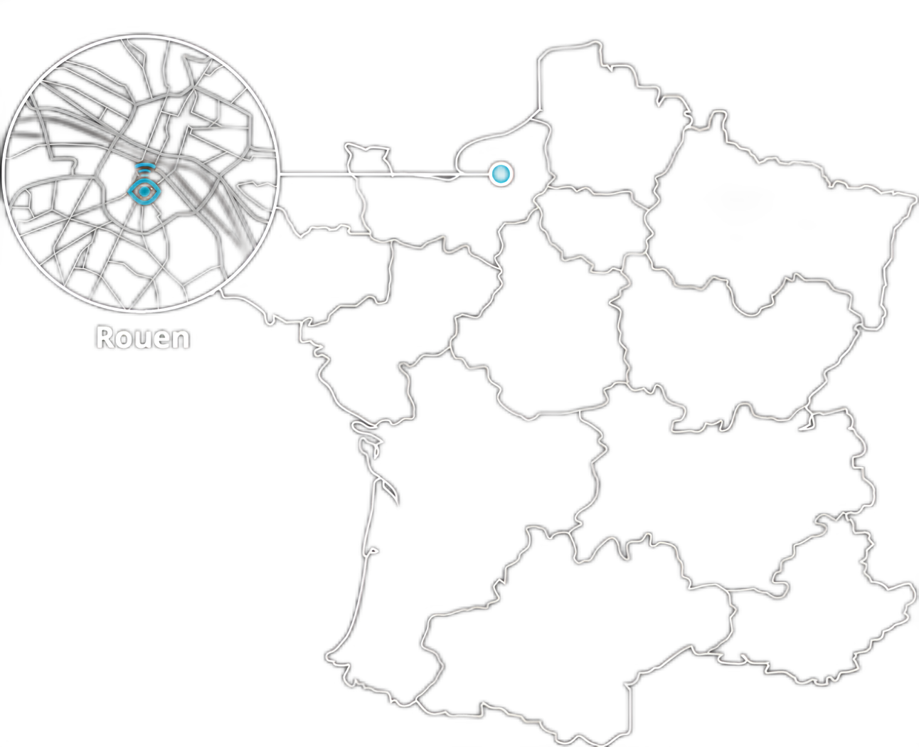 Map Localisation Rouen